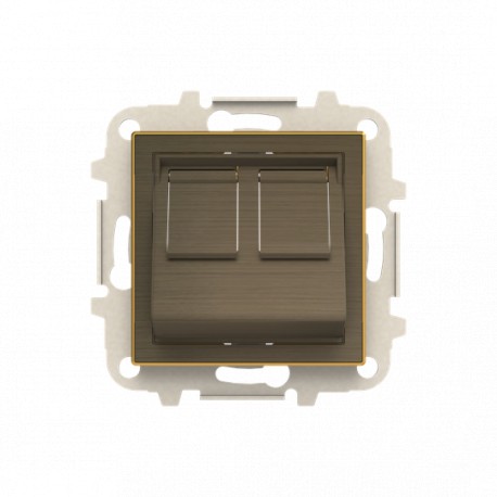 Niessen 2CLA851680A1201 Tapa inclinada 2 conector informatico OE